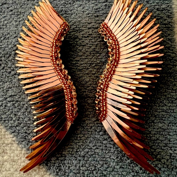 Mignonne Gavigan Rose Gold Angel Wing Earrings - Picture 1 of 2